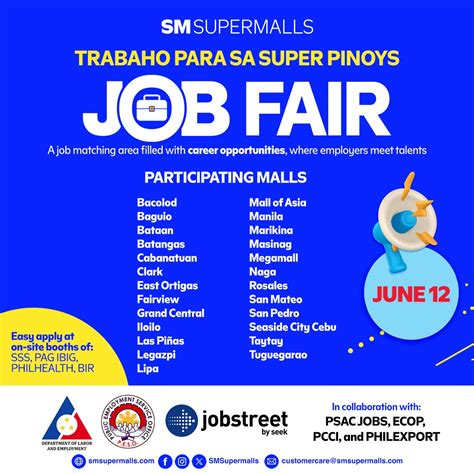 SM Supermalls Nationwide Job Fair 2024 .
